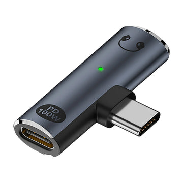 Adaptador 2 en 1 USB Tipo C a auriculares y cargador