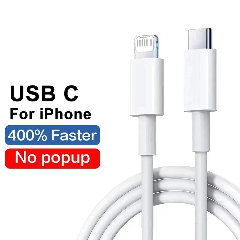 Cable USB Tipo-C compatible con iPhone de 20W