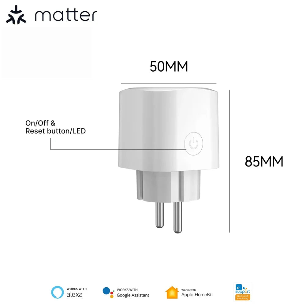 Adaptador de corriente con enchufe inteligente