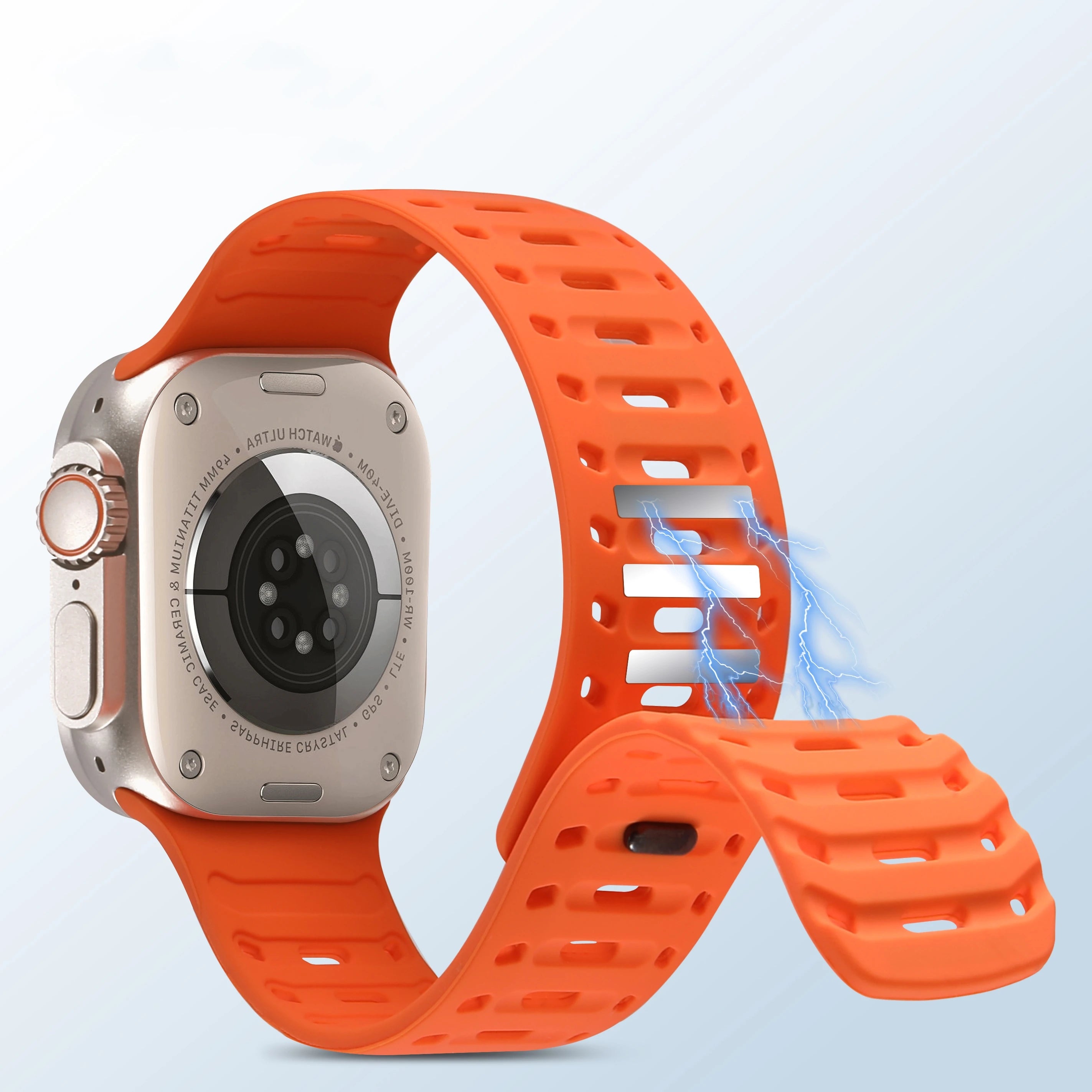 Correa magnética de silicona compatible con Apple Watch