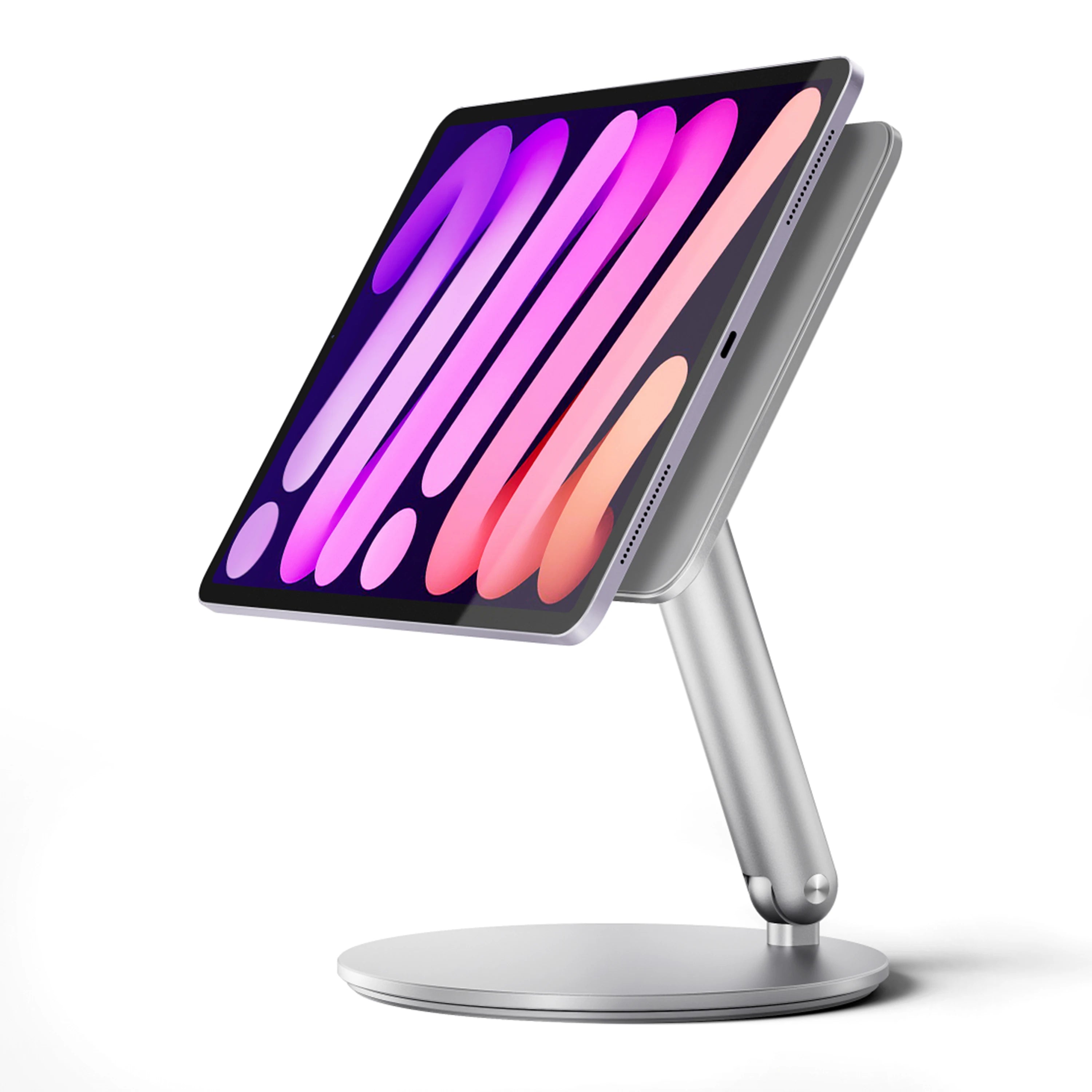 Soporte compatible con iPad magnético, plegable y giratorio