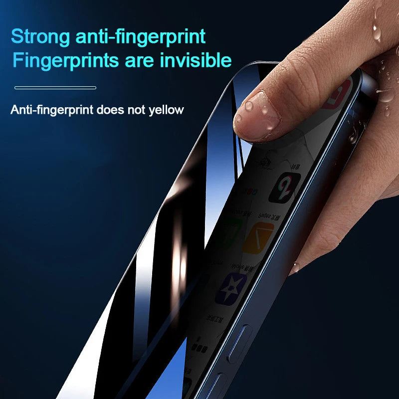 Cristal templado anti espionaje compatible con iPhone