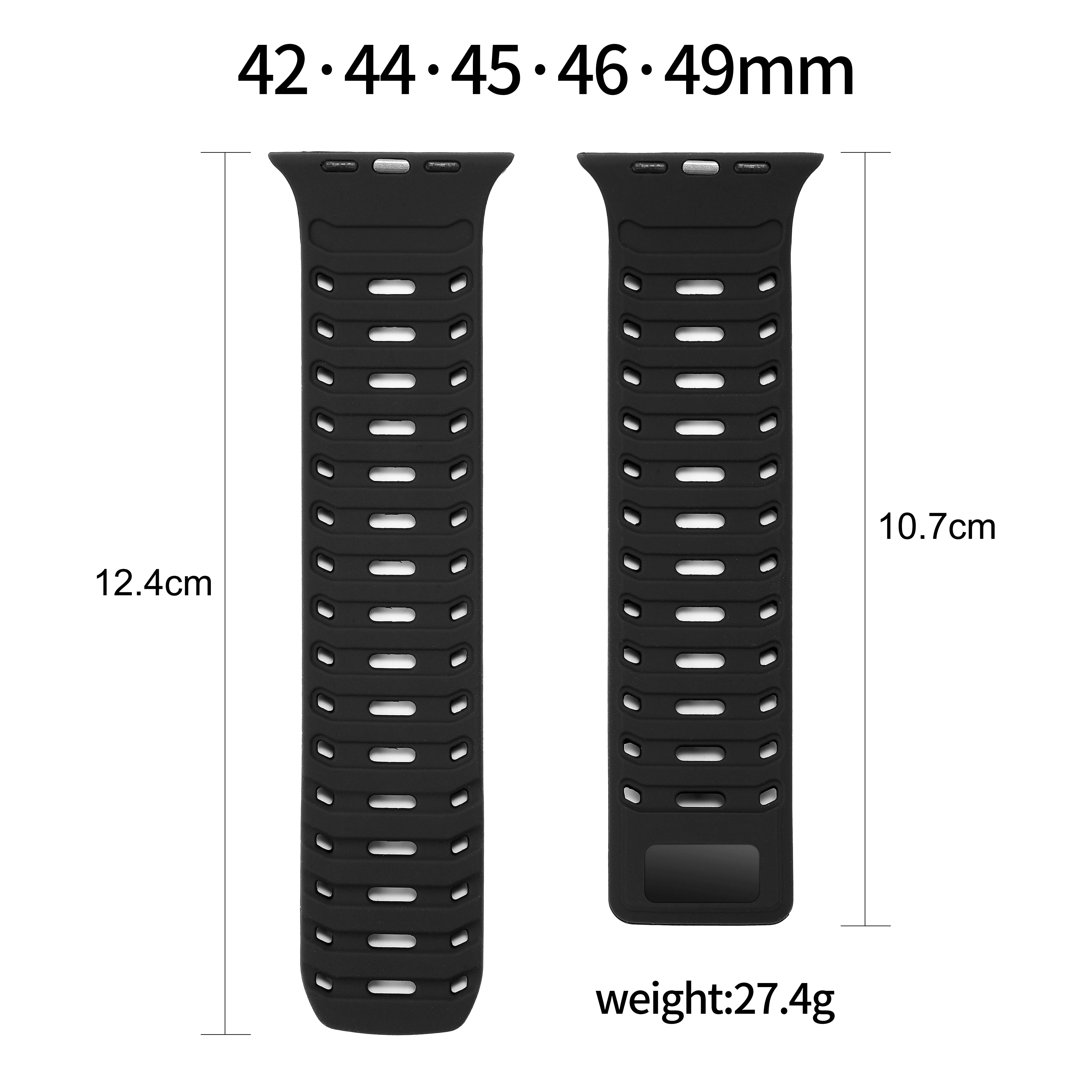 Correa magnética de silicona compatible con Apple Watch